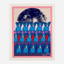 George Rodrigue, Codex Blue Dog, 1991, screenprint in colors