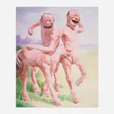 Yue Minjun, Untitled (Smile-ism No. 11), 2006, lithograph in colors