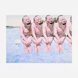 Yue Minjun, Untitled (Smile-ism No. 7), 2006, lithograph in colors