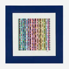 Untitled (Polymorph wall sculpture) by Yaacov Agam, mixed media construction, sold Dec 2025