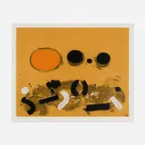 Adolph Gottlieb, Orange Oval, 1972, screenprint in colors