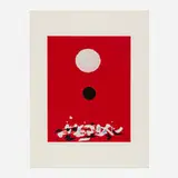 Adolph Gottlieb, Crimson Ground, 1972, screenprint in colors