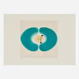 Victor Pasmore, Blue Mandala, 1978, etching and aquatint in colors with chine-collé on Fabriano wove
