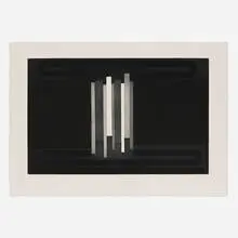 Will Barnet, Compression, 1967, aquatint in colors on Arches
