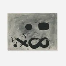 Figure Eight by Adolph Gottlieb, 1967, screenprint in colors on Arches, sold Dec 2025
