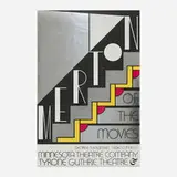 Roy Lichtenstein, Merton of the Movies Poster, 1968, screenprint in colors on silver foil