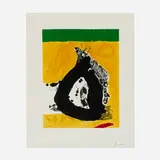 Robert Motherwell, Untitled (from the Basque suite), 1971, screenprint in colors on J.B. Green