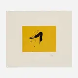 Robert Motherwell, Black Sun (from the Octavio Paz suite), 1988, lithograph and linocut in colors with chine-appliqué