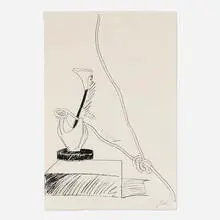 Flowers (Black and White) by Andy Warhol, 1974, screenprint, sold Dec 2025