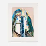 Wayne Thiebaud, Steep Street, 1989, etching, drypoint and aquatint in colors on Somerset