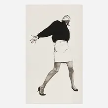 Robert Longo, Sandy (from the Men in the Cities series), 1999, lithograph