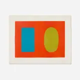 Ellsworth Kelly, Blue and Green over Orange (from the Suite of Twenty-Seven Color Lithographs)