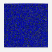 François Morellet, 40,000 carrés (Bleu), 1971, screenprint in colors