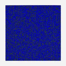 François Morellet, 40,000 carrés (Bleu), 1971, screenprint in colors