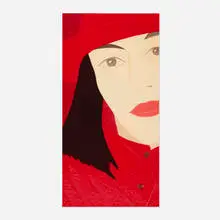 Alex Katz, Red Coat, 1983, screenprint in colors on Stonehenge