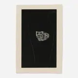 Robert Motherwell, Soot-Black Stone, #5, 1975, lithograph on Georges Duchêne Hawthorne of Larroque handmade