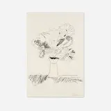 Andy Warhol, Flowers (Black and White), 1974, screenprint