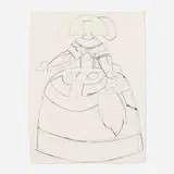Manolo Valdés, Untitled (from the Las Meninas suite), 2000, etching on Eskulan handmade