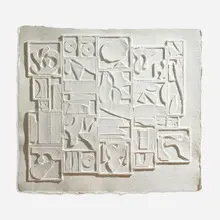Louise Nevelson, Dawnscape, 1975, cast paper relief