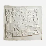 Dawnscape by Louise Nevelson, 1975, cast paper relief, sold Dec 2025