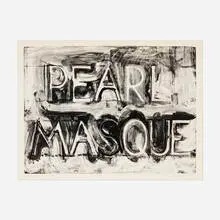 Bruce Nauman, Pearl Masque, 1981, lithograph on Arches 88