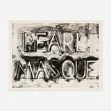 Bruce Nauman, Pearl Masque, 1981, lithograph on Arches 88