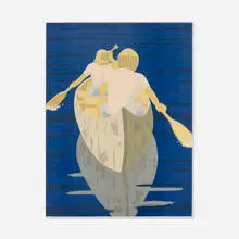 Good Morning by Alex Katz, 1975, screenprint in colors, sold Dec 2025