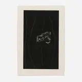 Robert Motherwell, Soot-Black Stone, #2, 1975, lithograph on Georges Duchêne Hawthorne of Larroque handmade