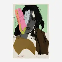Andy Warhol, Mick Jagger (from the Mick Jagger portfolio), 1975, screenprint in colors on Arches