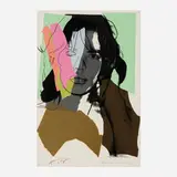 Andy Warhol, Mick Jagger (from the Mick Jagger portfolio), 1975, screenprint in colors on Arches