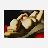Tamara de Lempicka, La Belle Rafaela, screenprint in colors on museum board