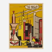 This Must Be the Place by Roy Lichtenstein, 1965, offset lithograph in colors, sold Dec 2025