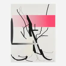 Albert Oehlen, Untitled, 2018, screenprint in colors on Zerkall mould-made