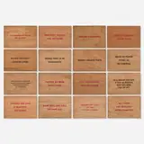 Jenny Holzer, Truisms (sixteen postcards), screenprint on wood