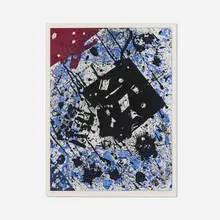 Untitled (SFE-001) by Sam Francis, 1982, aquatint in colors, sold Dec 2025