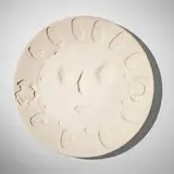 Visage aux palmes by Pablo Picasso, 1956, white earthenware, sold Dec 2025