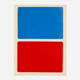 Ellsworth Kelly, Untitled (for the exhibition catalog Gravures Maeght Éditeur), 1966, lithograph in colors on Chiffon de Mandeure