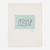Robert Motherwell, Architecture (from the Ulysses portfolio), 1988, etching in colors on Johannot