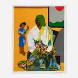 Romare Bearden, Mecklenburg Autumn (from the Mecklenburg series), 1979, offset lithograph in colors