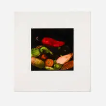Peppers by Donald Sultan, 1989, screenprint in colors, sold Dec 2025