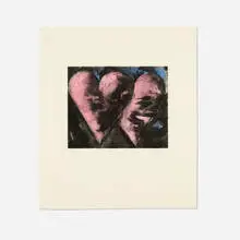 Untitled by Jim Dine, 1992, etching, drypoint and power tools with hand-coloring, sold Dec 2025