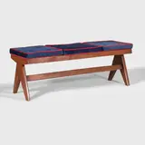 'PJ-010902' teak bench by Pierre Jeanneret, c.1955, sold Jul 2025