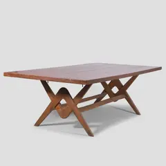 Pierre Jeanneret, Model 'PJ020111' dining table known as a 'Committee table', c.1963, teak