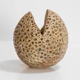 Alan Wallwork, Split pebble form, stoneware