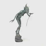 David Goode, 'The Drinker', 1997, a bronze fountain modelled as a goblin