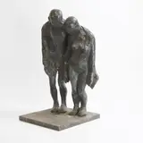 Richard Robbins, Figural group of a man and a woman, bronze