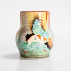 'Forest Glen' pottery vase by Clarice Cliff, c.1930, sold Apr 2025