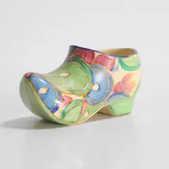 Clarice Cliff, 'Blue Chintz' pottery sabot, c.1930