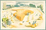 John Nash, 'Harvesting' a lithographic poster