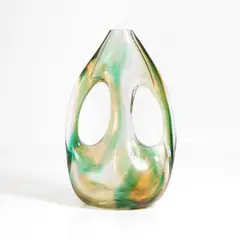 Archimede Seguso, 'Macchie Ambra' glass vase, c.1950